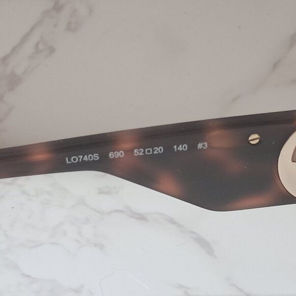 Longchamp Oversized Tortoise Cat Eye  Polarized Sunglasses With Case - NWOT - Picture 4 of 7